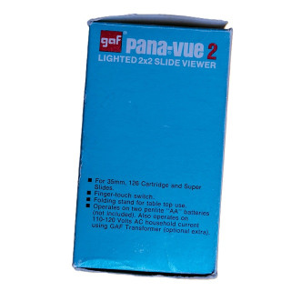 Viewer GAF Pana-View 2, 2 × 2 Folien, Vintage USA mit Benutzerrichtlinien