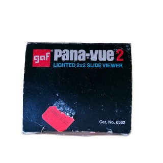 Viewer GAF PANA-View 2, 2 × 2 dia's, vintage VS met gebruikersrichtlijnen