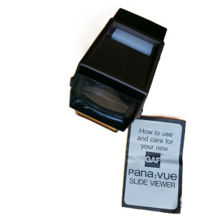 Visionneuse GAF Pana-Vue 2, Diapositives 2×2, Vintage USA avec notice