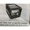 Visualizador Gaf Pana-View 2, 2 × 2 slides, Vintage USA com diretrizes do usuário
