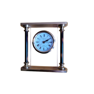 Reloj de oficina de la vendimia Silvoy Paris - Cuarzo de estilo de latón clásico