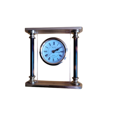 Reloj de oficina de la vendimia Silvoy Paris - Cuarzo de estilo de latón clásico