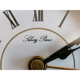 Reloj de oficina de la vendimia Silvoy Paris - Cuarzo de estilo de latón clásico