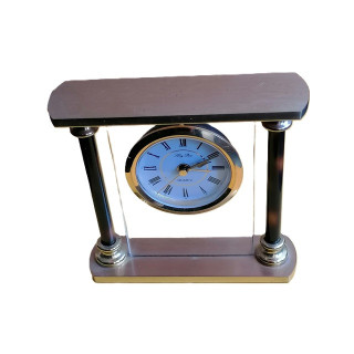 Reloj de oficina de la vendimia Silvoy Paris - Cuarzo de estilo de latón clásico