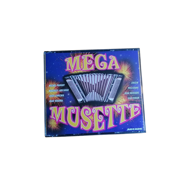 Compilation 4 CD Mega Musette - Accordéon - Michel Pruvot, Larcange...