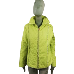 Parka do vintage Clips More Mod de luz verde. A 5 8 F914