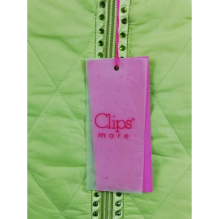 Parka do vintage Clips More Mod de luz verde. A 5 8 F914