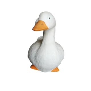 Vintage hand painted ceramic goose decoration – country charm