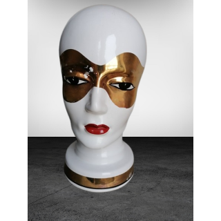 Hoofd vintage mannequin succesvolle 701 authentieke keramische 1970