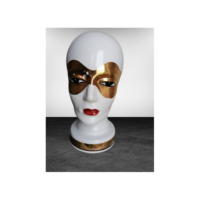 Hoofd vintage mannequin succesvolle 701 authentieke keramische 1970
