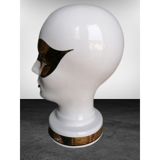 Tête mannequin vintage Scheurich 701 authentique céramique 1970