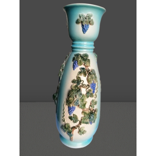 Grande vaso "Uva & videira" - Feito em USR - Peça única - 41 cm