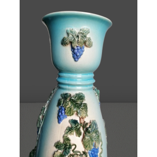 Grande vaso "Uva & videira" - Feito em USR - Peça única - 41 cm