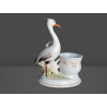 Rare piece of decorative porcelain – Stylized herons – early 20th century – 33 cm