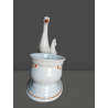 Seltenes dekoratives Porzellan-Stück - stilisierte Reiher - Anfang des zwanzigsten Jahrhunderts - 33 cm