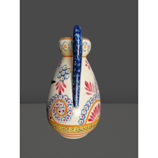 Zeldzame vaas in Anses Henriot Quimper - Bretron Art Breton Caranean