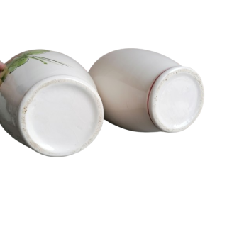 2 mapas de fogo principais - decoração floral pintada à mão - 33 cm