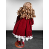 Muñeca de porcelana victoriana - Vestido de Burdeos 40 cm