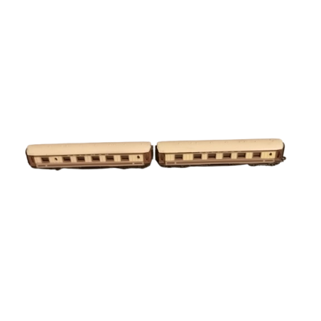 Set di 2 carri per pullman in miniatura vintage - 9 cm