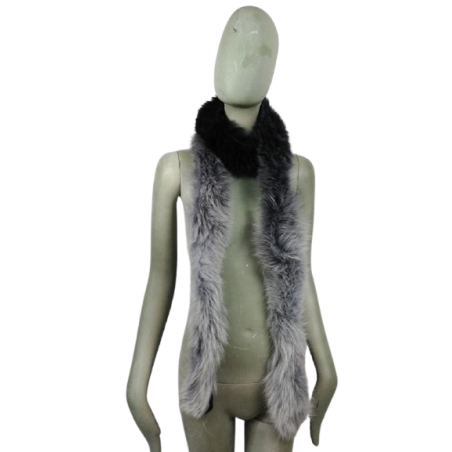 Fur style defrosted shawl