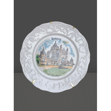 Placa decorativa en PM de porcelana francesa - Basílica de Lisieux