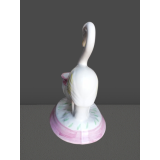 Vintage decorative vase in bird porcelain and flower cut 70's
