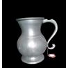 Set Pitcher + 2 TASTEVINS IN TIN "DE MANS VAN MANOIR" PEWER PARIJS, MIDDEN xxᵉ