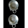 Definir jarro + 2 tastens na lata "The Mans of Manoir" Pewter Paris, Middle xxᵉ