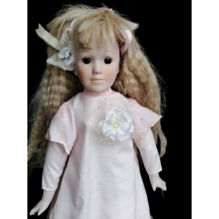 Poupée de collection vintage en porcelaine – Fabriquée à Taïwan – Années 80