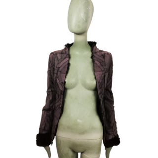 Beautiful Luxury National Costume Leather Coat Jacket