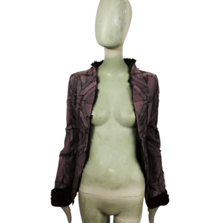 Magnifique Veste Collector en Cuir Costume National Luxe