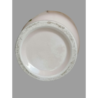 Handgeschilderde bloemenvaas - Vintage Craft Faience 39 cm
