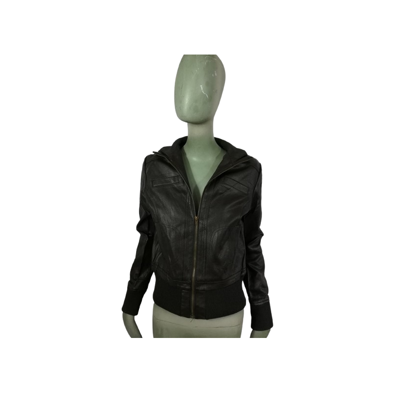 Jaqueta das Mulheres Escuras Qujijia Clássico Modelo Mod. F-01