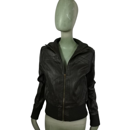 Chaqueta de mujer marrón oscuro QUJIJIA MODELO CLÁSICO MOD. F-01