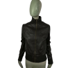 Dark brown woman jacket QUJIJIA Model Classic Mod. F-01
