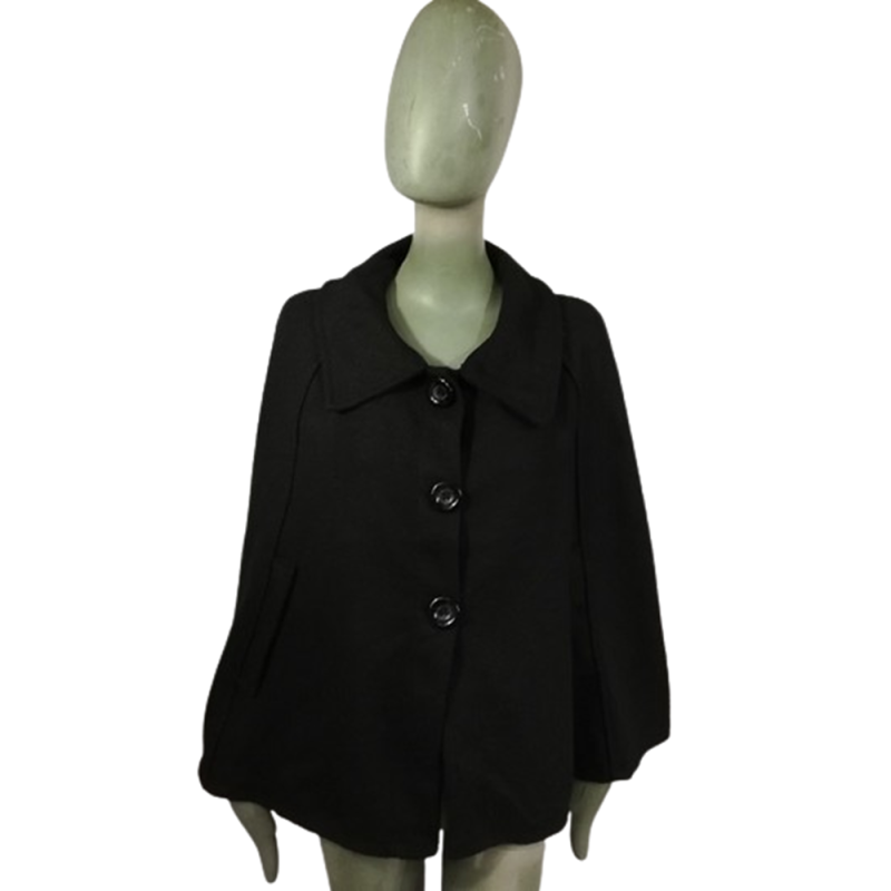 Cape Femme Dégriffée Noire – Taille M/L – Made in Italy