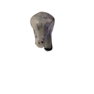 Lote de 5 elefantes en porcelana azul y blanca - elegante deco artesanal