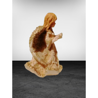 Angel figure in golden resin reading a book – spiritual decoration