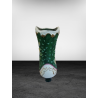 Vintage decorative boot in hand painted porcelain – Green and pink flowers