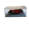 Hispano Suiza H6C 1934 Coleção Miniatura 1/43 Vermelho e Preto sob Showcase