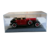 Hispano Suiza H6C 1934 Miniature de collection 1/43 Rouge & Noir sous vitrine