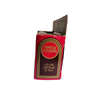 Modelli di matchbox di YESTERYEAR Y-30 dal 1920 AC Mack Made in England