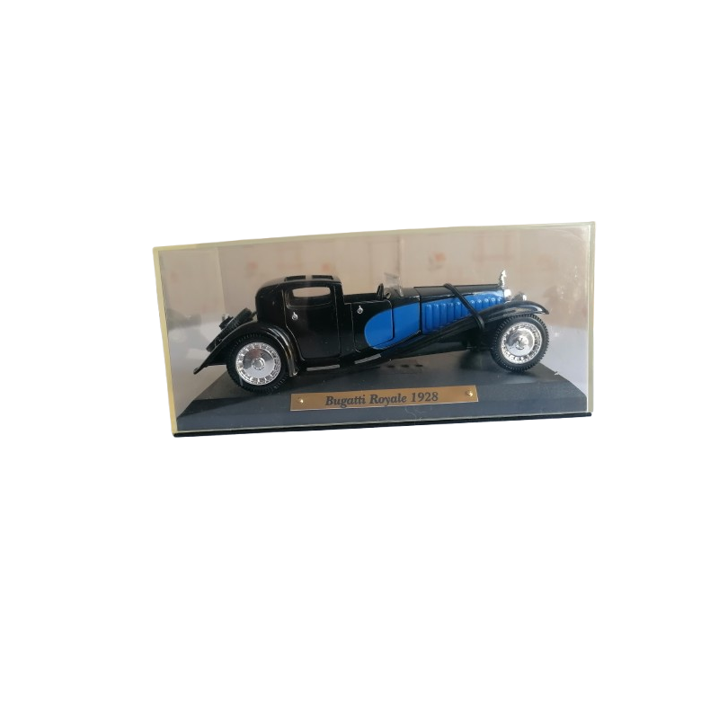 Bugatti Royal 1928 Black and Blue | Miniatura 1/43 con escaparate