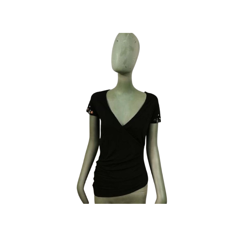 Camiseta vintage Bambole 47103 Negro - Hecho en Italia 80s