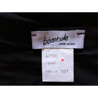 Camiseta vintage Bambole 47103 Negro - Hecho en Italia 80s