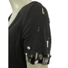 Camiseta vintage Bambole 47103 Negro - Hecho en Italia 80s