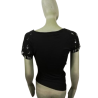 Vintage T-Shirt Bambole 47103 schwarz - hergestellt in Italien 80er Jahre