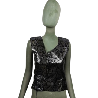 Top Leather C'N'C' Costume National Vintage Mod. 90100