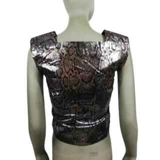 Top Couro C'n'c 'Vintage Costume National Mod. 90100