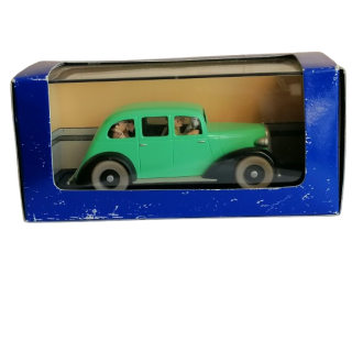 Tintin in Amerika - grüne Auto-Sammlung Blue Box + Zertifikat